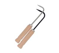 CAXUSD 2 Pezzi Estirpatore Erbacce Manuale in Acciaio con Manico in Legno Strumento Diserbo per Rimuovere Radici di Tarassaco e Sarchiatore Giardinaggio per Orto e Giardino