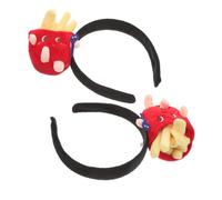 CAXUSD 2 Pezzi Fasce per Capelli Halloween Accessori Cosplay con Design Originale Patatine Fritte Cartoon Fascia Divertente e Resistente al Colore per Feste e Costume Donna