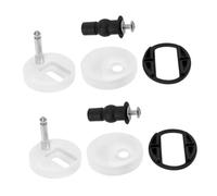 CAXUSD 2 Pezzi Kit Fissaggio Sedile Wc con Bulloni Sgancio Rapido Viti Resistenti Allusura per Sostituzione e Riparazione Sedili Bagno Antiscivolo e Montaggio Semplice per Stabilità