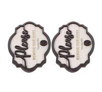 CAXUSD 2 Pezzi Togli Le Scarpe Cartello Rustico Scarpe Via Targa In Legno Cartello Targa In Legno