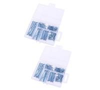 CAXUSD 2 Scatole Chiodo Di Ferro Piatto Immagine Hardware Sospeso Chiodi Per Cornici Chiodi Per Appendere Quadri Per Foto Per Cartongesso Silver