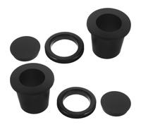 CAXUSD 2 Set Adattatore in Silicone Nero per Apertura Ombrellone da Tavolo da Esterno, Design Protettivo e Stabilizzatore per Palo Ombrellone su Tavoli da Patio