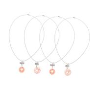 CAXUSD 2 set Collane Amicizia per Bambine con Ciondoli Ciambella Colorata da Pendenti Leggeri con Scritte Friends Forever Regalo Commemorativo per Amiche