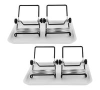 CAXUSD 2 Set Kit Germogliatore Acciaio Inossidabile con Reti Ampia Bocca Supporto e Vassoio per Germogli di Fagioli e Broccoli Accessorio Coltivazione Semi Facile da Pulire