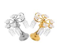 CAXUSD 2 Set Organizer per da Vino e Portabottiglie Accessori Eleganti per Decorazioni Miniaturizzati