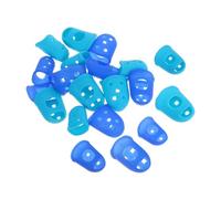 CAXUSD 20 Pezzi Protezioni Silicone Chitarra Guzheng Coperture Strumenti Plettri Morbidi Pollice Migliorano Capacità Gioco