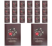 CAXUSD 20 Set Carte Chritmas carte vergini biglietti d'auguri biglietti di auguri vuoti biglietto di auguri Carta di di Natale scheda di Natale Buon carta vuota Dark Brown