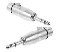 CAXUSD 2pezzi Adattatore Audio Professionale Xlr Maschio Conversione Trs Per Mixer e Amplificatori Materiale Compatibile Con Dispositivi Audio e Microfoni