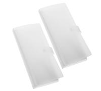 CAXUSD 2pezzi Album Per Biglietti Aerei Trasparente e Ricaricabile Con Chiusura Snap Organizer Per Raccolta Biglietti Per Viaggi Eventi e Occasioni Speciali