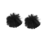 CAXUSD 2pezzi Coprimicrofono Peluche Antivento Per Microfono Lavalier Per Registrazioni Streaming e Interviste