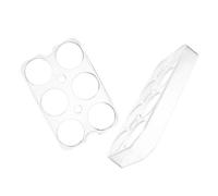 CAXUSD 2pezzi Distributore Uova Per Frigorifero Cestelli Trasparenti Per Conservazione Uova in Frigorifero Portauova Pozzetto Per Congelatori