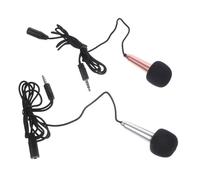 CAXUSD 2pezzi Microfono Portatile Mini Per Registrazione Vocale Microfono in Miniatura Per Cantare Design Elegante e Compatibile Dispositivi Elettronici