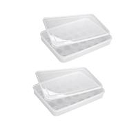 CAXUSD 2pezzi Porta Uova in Plastica Per Frigorifero Contenitore Per Uova Capiente Durevole Cucina e Ristorante