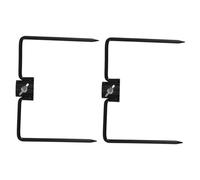 CAXUSD 2pezzi Stabilizzatore per in Ferro da Picchetti per Asta Portabandiera Supporto per Ombrellone Design Versatile per Esterni Compatibile Gancio da Pastore e per