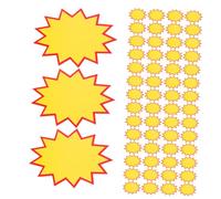 CAXUSD 300 Pezzi Etichette Stella Cartellini Vuoti Colorati per Negozi al Dettaglio e Supermercati Cartelli Resistenti e Facili Scrivere