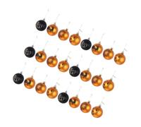 CAXUSD 36pezzi Palline Halloween Glitterate da Appendere per Albero da Halloween Decorazioni per Albero Natale Stregata Sfere Decorative Spettrali Plastica per Artigianato Sfere Gotiche