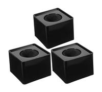 CAXUSD 3pezzi Stazione per Microfono Logo Cubo in Supporto Quadrato Piccola Stazione Bandiera Logo Accessori per Microfono
