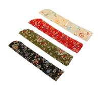 CAXUSD 4 Pezzi Custodie per Ventagli Pieghevoli in Giapponese Sacche Protettive in Organizer Compatti per Ventagli Mano Borsa e Durevole per Conservazione e