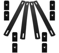 CAXUSD 4 Pezzi Maniglia Resistente per Custodia Sostituzione Maniglia Valigia con Fibbia in Ferro e PVC Supporto Pesante per Cassa Amplificatore Altoparlante Borsa Strumenti