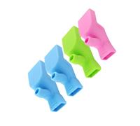 CAXUSD 4 Pezzi Prolunga Rubinetto in Silicone Colorata Estensore per Lavabo Portatile per Bagno Copertura Beccuccio Facile da Installare Accessorio Salva Urti e Lavaggio Mani