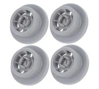 CAXUSD 4 Pezzi Ruote Inferiori Per Lavastoviglie in Plastica, Ricambio Cestello Inferiore Compatibile Con Marchi Comuni, Rulli Per Portapiatti Per Uso Domestico e Sostituzione Semplice