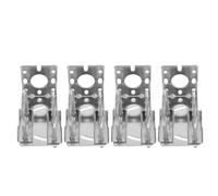 CAXUSD 4 Pezzi Staffe in Lega di Alluminio per Antenna Kit Supporto per Montaggio Esterno su Soffitta Tetto e Parete Compatibile con Stazioni Meteo ed Elettronica