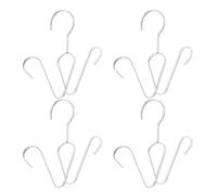 CAXUSD 4 Pezzi Stendiscarpe rastrelliera per scarpe Appuntamento in acciaio inossidabile scarpiera per l'armadio ganci del rack per scarpe Silver