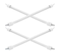 CAXUSD 4 Pezzi Tubo Riscaldante in Quarzo Ceramico per Stufa Infrarossi Elemento Sostitutivo per Riscaldatore Elettrico Tubo Riscaldante Facile da Installare e Distribuzione Calore