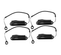 CAXUSD 4 Pz Corda Per Penna Stilo Cavo Retrattile Cordino Da Cordino Appeso Guinzaglio Della Penna Corda Anti Perdita Plastica Black