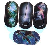 CAXUSD 4pezzi Copertura Protettiva Per Webcam Design Scorrevole Compatibile Laptop Tablet e Telefoni Facile Da Applicare e Rimuovere Senza Lasciare Tracce Resistente e Durevole Per Uso Pr