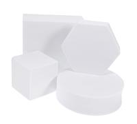 CAXUSD 4pezzi Props Fotografici Geometrici Schiuma Bianca Decorazioni Per Fotografia Cosmetici Gioielli e Alimenti e Per