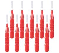 CAXUSD 50 Pezzi Scovolino Interdentale per Pulizia Denti, Spazzola Orale in Plastico Rosso, 3mm, Confezione Individuale, Rimuove Residui i Denti, per Uso Familiare