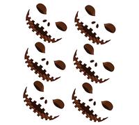 CAXUSD 6 Fogli Adesivi Halloween Zucca Sorridente Adesivi Murali Trasparenti Decorazioni Fai Da Te Per Parete Frigorifero