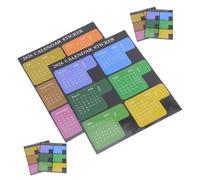 CAXUSD 6 Pezzi Adesivi con Tab Divisori Mensili Colorati Etichette Planner Settimanale per Organizer Portatile per Progetti DIY e Gestione Appuntamenti