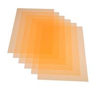 CAXUSD 6 Pezzi Pellicole Colorate in Pvc Trasparenti per Correzione Colore e Trasmissione Luce, Filtri Gel per Flash Fotografico e Luci Led, per Video e Palcoscenico