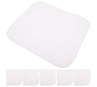 CAXUSD 6 Pezzi Tessuto di Cotone Bianco per Formaggio e Avvolgimento, Panno per Pulizia e Creazione, Dimensioni 40x40cm, per Preparazione del Vino e Uso Domestico