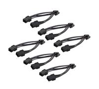 CAXUSD 6pezzi Di Alimentazione Pcie Da Pin Pin Splitter y Per Scheda Di Prolunga Per Gpu Adattatore Di Alimentazione Per Scheda Video Per Computer