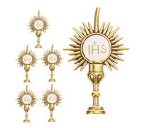 CAXUSD 6pezzi Spilla Da Di Croce Per Prima Comunione Spilla Religiosa in Di Accessori Per Comunione Adatta Per Celebrazioni in Chiesa e Quotidiano