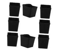 CAXUSD 8 pezzi Contenitori Pegboard Nero con Ganci Scatole Organizer per Garage e Soluzione per Attrezzi e Accessori