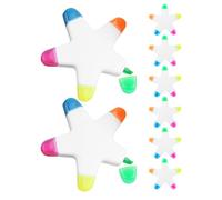 CAXUSD 8 Pezzi Evidenziatori Stella Colorati Aesthetic per Ufficio e Studio per Organizzazione e Creazioni Colori Distintivi Design Carino e