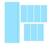 CAXUSD 8 Pezzi Strisce di Lettura Guidata Trasparenti Blu Segnalibri Sovrapposti per Dislessia Aiuto Visivo per Insegnanti Supporto per Focus e Velocità di Lettura