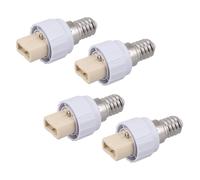 CAXUSD Adattatore Portalampada da E14 a G9 in Ceramica per Lampadine Led, Convertitore Base Luce a Vite, Set da 4 Pezzi per Uso Domestico e Illuminazione Efficiente