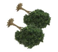 CAXUSD Alberi Modellini in Miniatura Set di 2 Alberi Artificiali per Paesaggi di Scena Forniture per Micro Scene da Tavolo di Sabbia Decorazioni da Tavolo per Modellismo