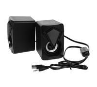 CAXUSD Altoparlante a LED 2 Altoparlanti da Tavolo USB Altoparlante Computer Subwoofer Illuminazione Colorata Suono Stereo 360 Gradi