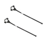 CAXUSD Aste Portabandiera Per Manubrio Di Bicicletta Set 2 Pezzi Per Uso Esterno Feste e Pubblicità Supporti Resistenti e Sicuri Per Bambini e Bandiere Nazionali