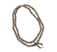 CAXUSD Bracciale Buddha Naturale Sandalo e Legno Scuro Perle Rotonde Tibetane Fatte a Mano per Preghiera Buddhista Uomo Donna Accessorio Meditazione