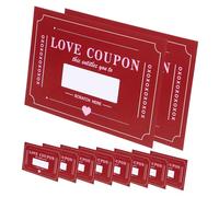 CAXUSD Carte Di Coppia Per San e Anniversari, Biglietti D'auguri Interattivi Con Idee Creative Per Appuntamenti, Set Da 20 Carte Coupon D'amore Fai Da Te