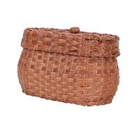 CAXUSD Cesta Decorativa Rattan Per Uova Contenitore Multifunzionale Per Frutta e Snack Per Cucina e Picnic Design Vintage La Casa
