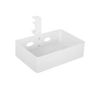 CAXUSD Cestino Portaoggetti in Metallo Nascosto Con Maniglia Organizer Salvaspazio Multifunzionale Per Ripiani Design Minimalista Cucina Di Casa E Bagno