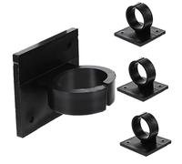 CAXUSD Clip per Microfono Portatile 4 Pezzi, Supporto Logo Microfono senza Adesivo, Compatto e Robusto per Microfoni da Intervista Professionali, Accessorio Leggero per Utilizzo